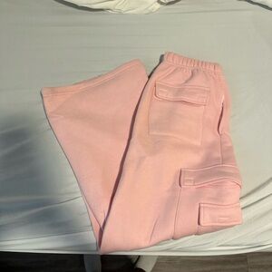Kids Pink Cargo Pants